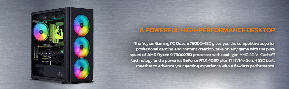 Yeyian Odachi YPA-OD790DC-480 Gaming Desktop